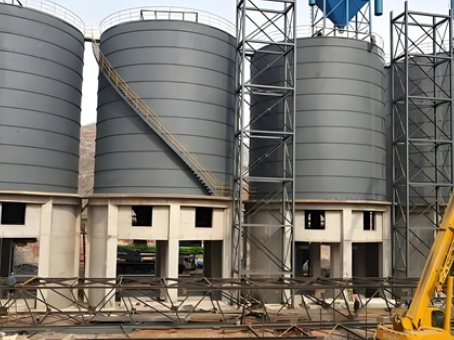 漳州骨料钢板仓建造施工流程全解析